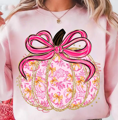 Coquette Pink Pumpkin Grand Millennial Shirt